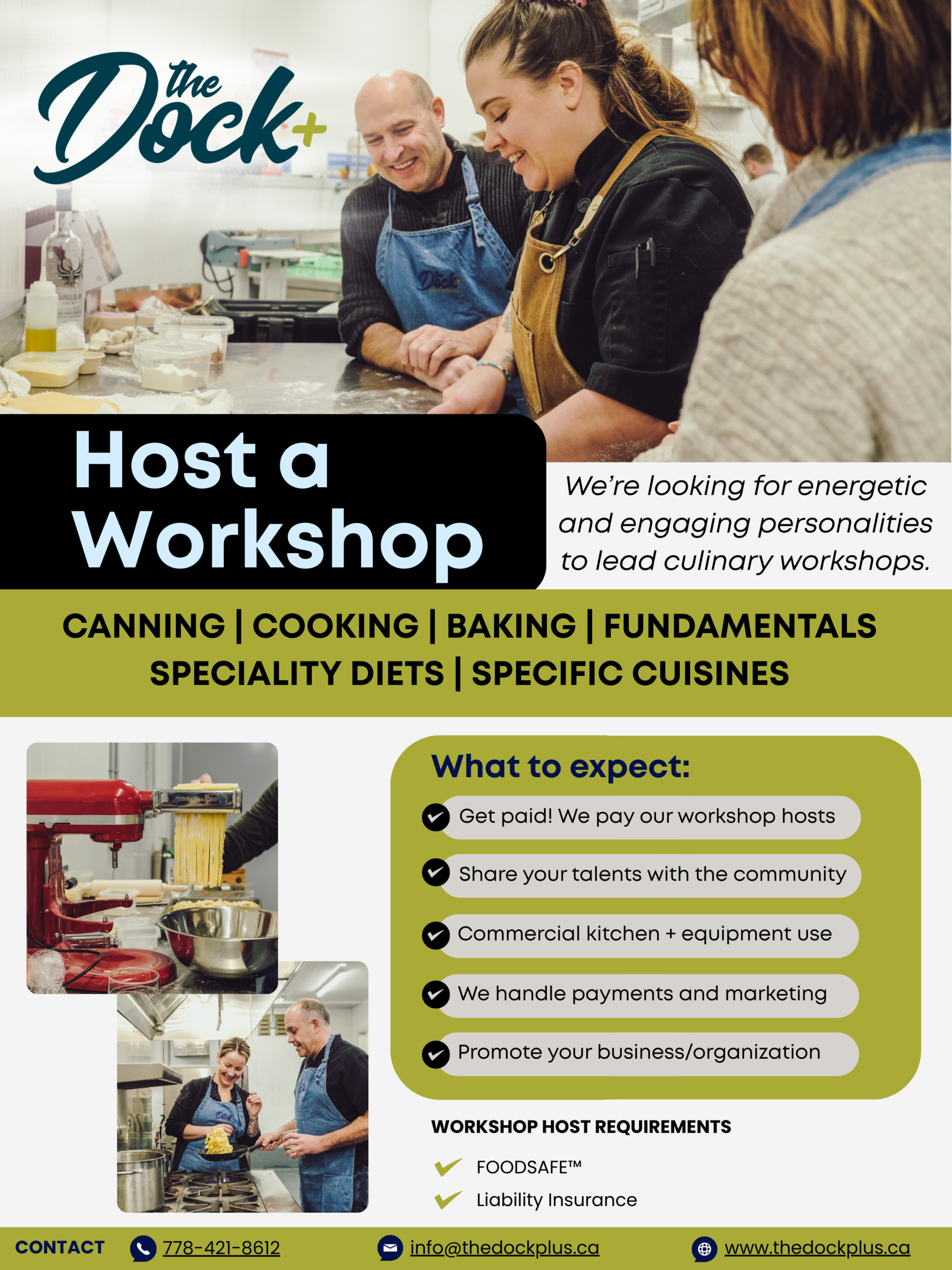 Dock+ Bistro RFP + Workshop Poster